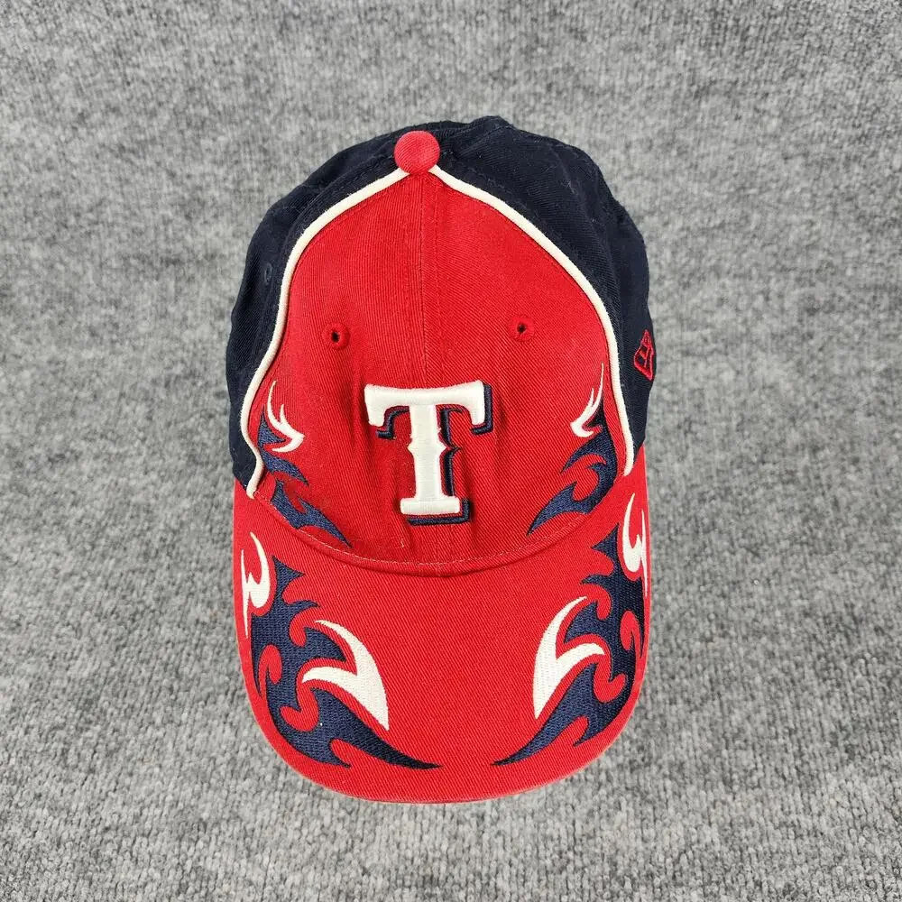 Texas Rangers Hat Cap Strap Back Youth Boys One Size Red MLB Baseball New Era
